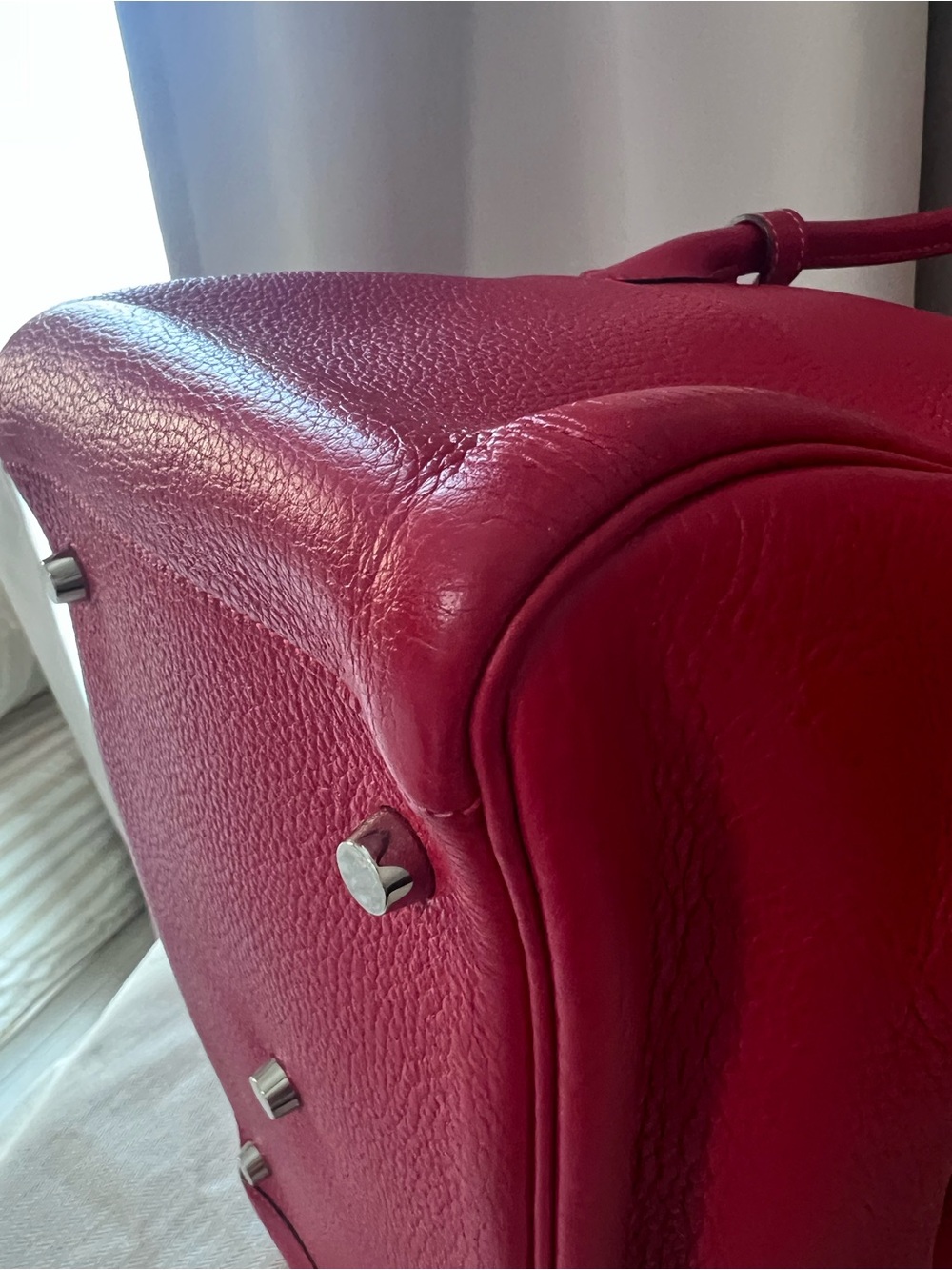 Hermes Lindy 30 Leather Bag with Silver Hardware - Picture 6 of 14